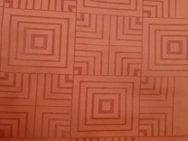  市松に子持ち色紙模様織出し名古屋帯